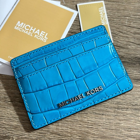 MK Card Case Croc Patent Leather NWT - Picture 6 of 6